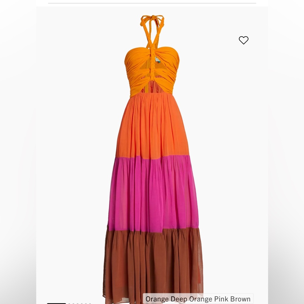 Farm Rio Color Blocking Maxi Dress